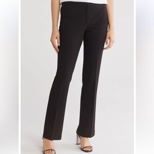 AMANDA AND CHELSEA - SLIM STRAIGHT LEG PANTS washable stretch size 4 NWT black